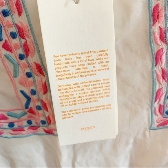 Rococo‎ Sand Paloma White Embroidered Dress - Picture 15 of 16